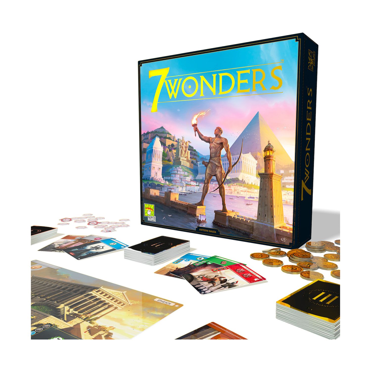 Repos Production 7 Wonders (New Edition) Board Game