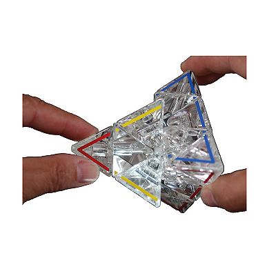 Meffert's Puzzles Pyraminx Crystal: 50th Anniversary Limited Edition Brainteaser Game