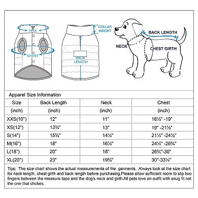 Windproof Waterproof Quilted Dog Puffer Jacket