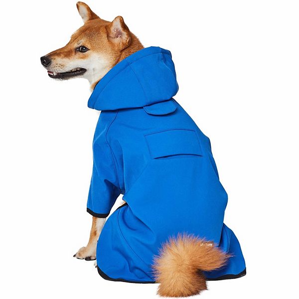 Waterproof Dog Softshell Jacket - Dazzling Blue (SMALL)