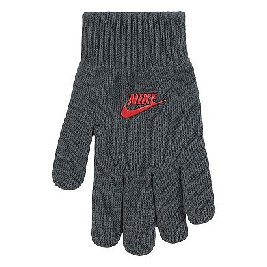 Boys 8-20 Nike Printed Beanie Hat and Gloves Set