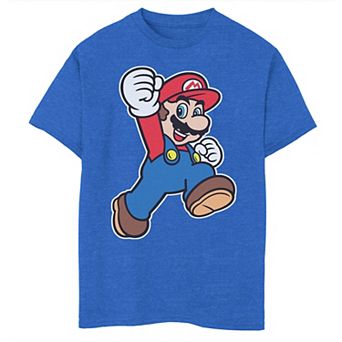 Boys 8-20 Mario Bros Jumping Pose Graphic Tee