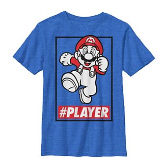 Boys 8-20 Mario Bros Player Running Pose Graphic Tee