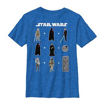 Boys 8-20 Star Wars Characters Equations Graphic Tee