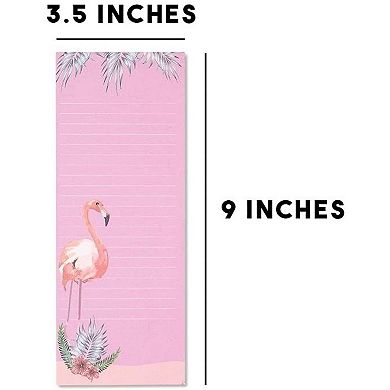 6 Pack Magnet Notepads for Refrigerator, Shopping, Animal Notepads, 3.5 x 9 In