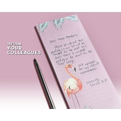 6 Pack Magnet Notepads for Refrigerator, Shopping, Animal Notepads, 3.5 x 9 In