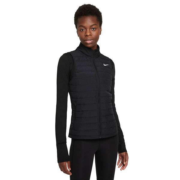 NIKE WOMENS THERMA-FIT RUNNING VEST  BLACK/REFLECTIVE SILVER – Taskers  Sports