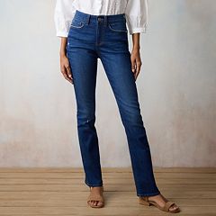 LC Lauren Conrad Super High-Rise Flare Women Jeans 10 Blue Medium Wash 5  Pockets