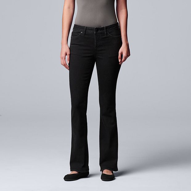 Simply Vera Vera Wang Bootcut Black Dress Pants Size 2 