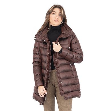 Women's Nine West Lightweight Puffer Jacket