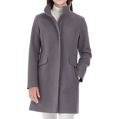 Womens Grey Peacoat Coats Jackets Outerwear Clothing Kohl s