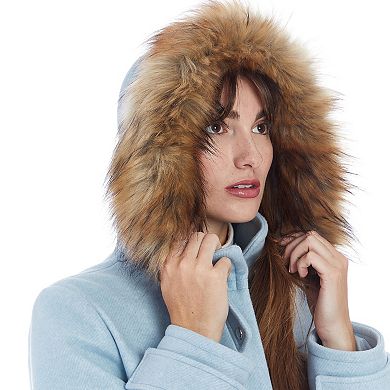 Women's Nine West Modern Duffle Coat with Removeable Hood