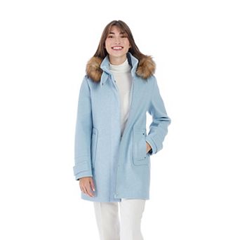 Women's Nine West Modern Duffle Coat with Removeable Hood
