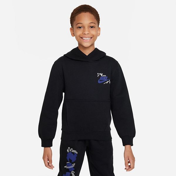 Boys black nike sweatshirt hot sale