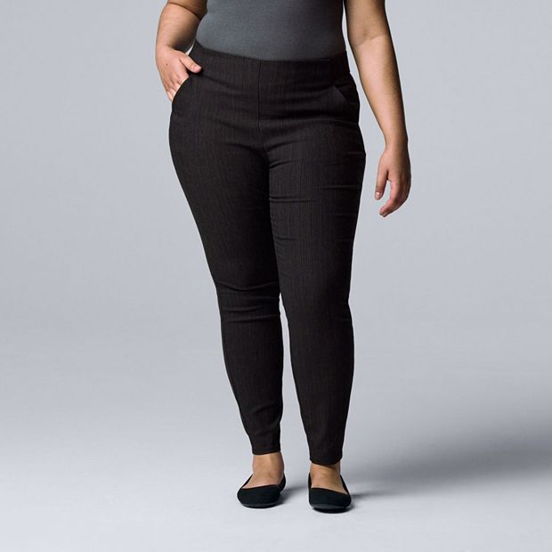 Plus Size Simply Vera Vera Wang Simply Modern Skinny Pants