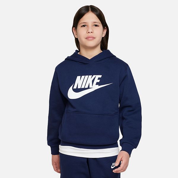 Kids 8-20 Nike Club Fleece Hoodie - Midnight Navy (MEDIUM)