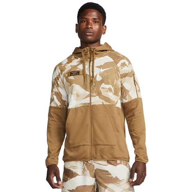 Nike men's camo hot sale full zip hoodie