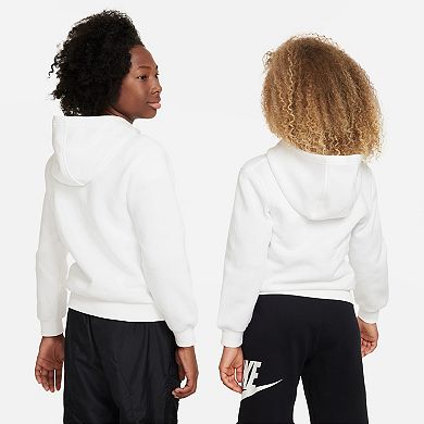 Kids 8-20 Nike Sportswear Club Embroidered Logo Fleece Pullover Hoodie