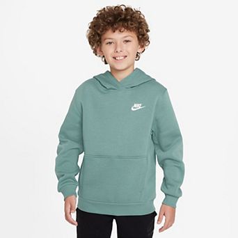 Kids 8-20 Nike Sportswear Club Embroidered Logo Fleece Pullover Hoodie in Regular & Plus