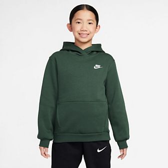 Kids 8-20 Nike Sportswear Club Embroidered Logo Fleece Pullover Hoodie