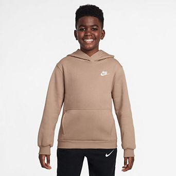 Kids 8-20 Nike Sportswear Club Embroidered Logo Fleece Pullover Hoodie in Regular & Plus