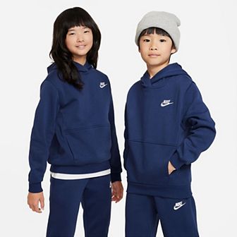 Kids 8-20 Nike Sportswear Club Embroidered Logo Fleece Pullover Hoodie