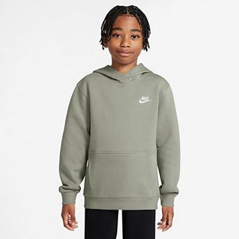 Kids 8-20 Nike Sportswear Club Embroidered Logo Fleece Pullover Hoodie in Regular & Plus