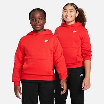 Kids 8-20 Nike Sportswear Club Embroidered Logo Fleece Pullover Hoodie