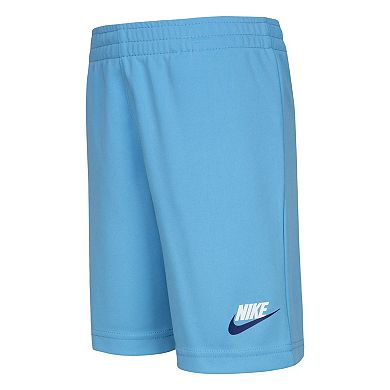 Boys 4-7 Nike Big Double-Logo Graphic Tee & Logo Shorts Set