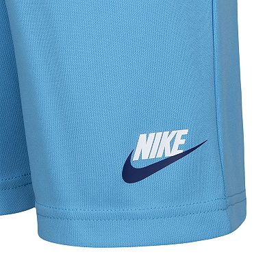 Boys 4-7 Nike Big Double-Logo Graphic Tee & Logo Shorts Set