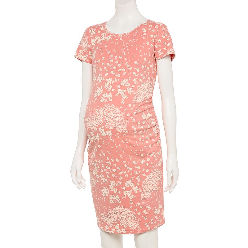 Maternity Sonoma Goods For Life Everyday T-Shirt Dress, Womens, Size: Medi