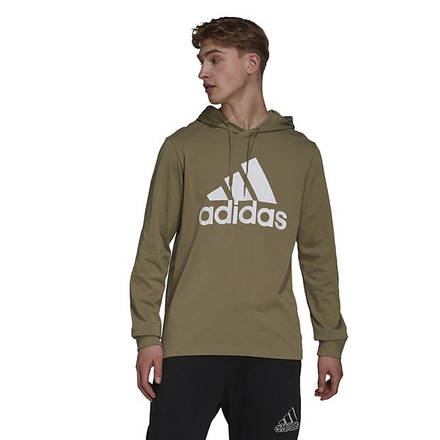 Adidas large logo discount hoodie