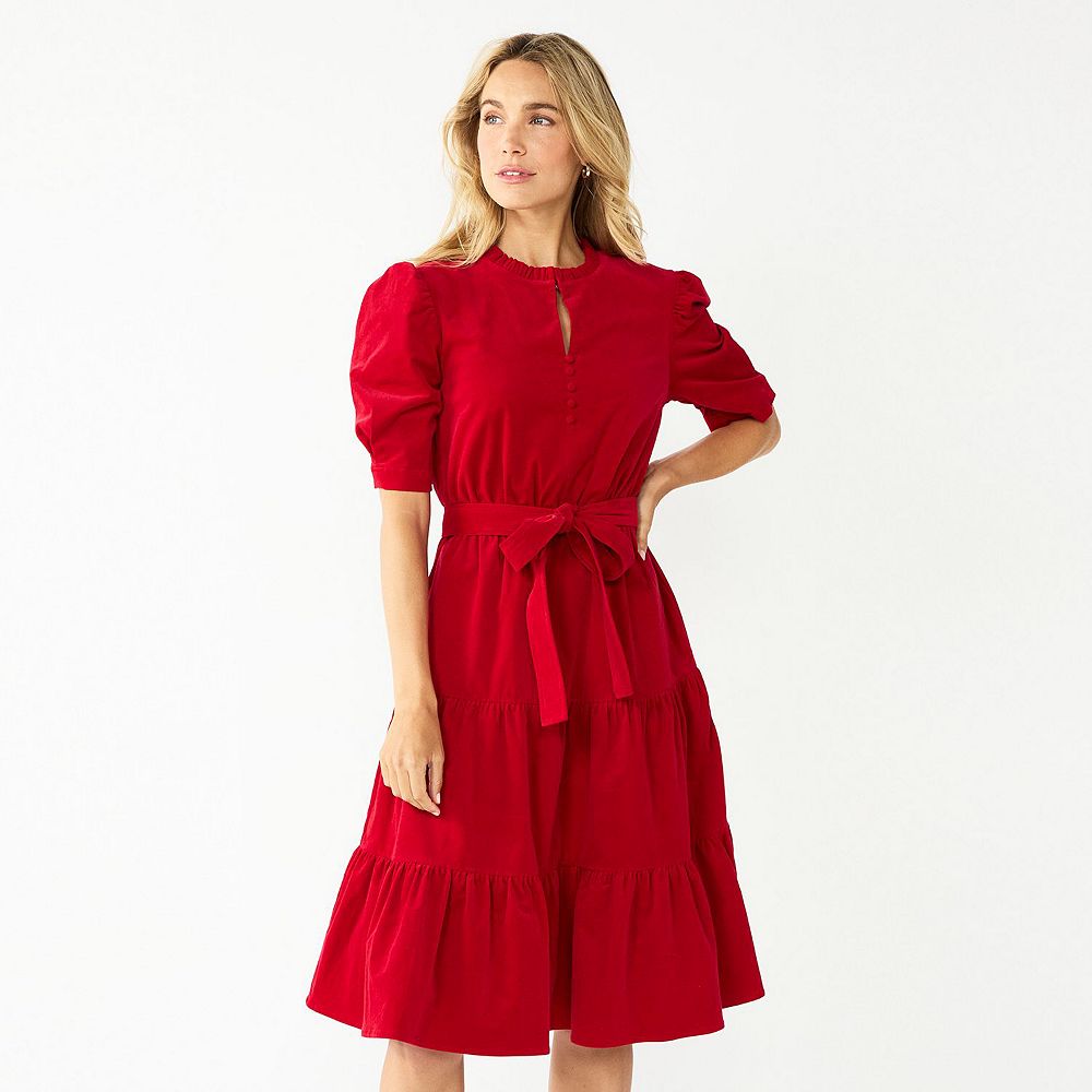 Draper James Sheer Patterned Dress main image 1