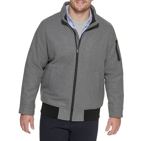 Big & Tall Dockers® Wool-Blend Stand-Collar Bomber Jacket