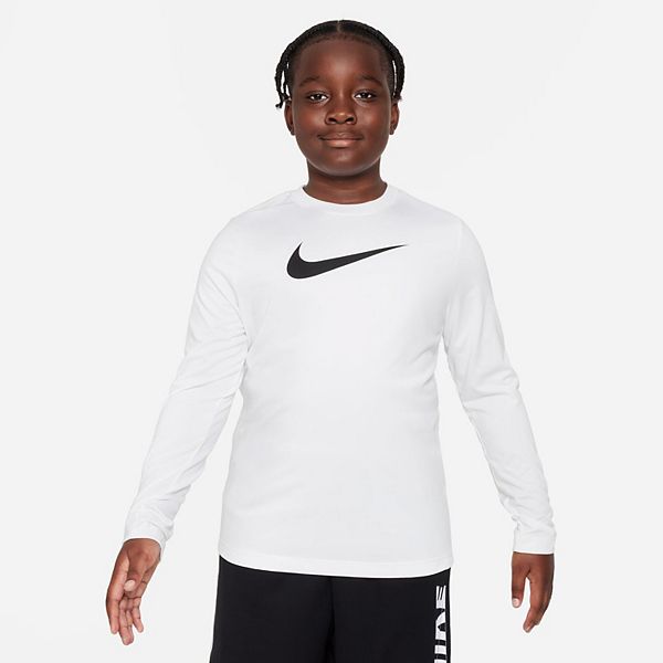Boys 8-20 Nike Dri-FIT Long Sleeve Tee in Husky