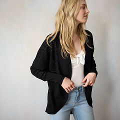 Kohls womens black outlet cardigan