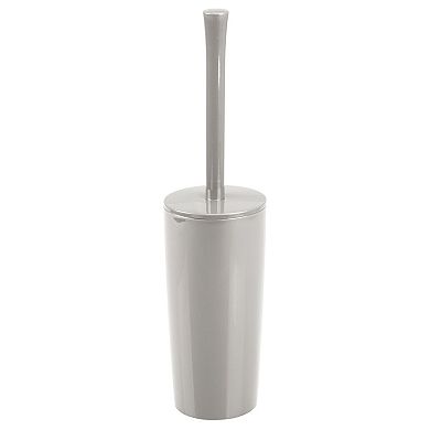 mDesign Slim Toilet Bowl Brush/Holder Combo, Storage for Bathroom - Marble