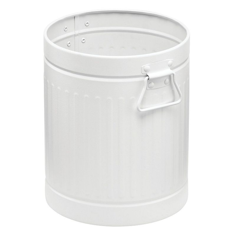 mDesign Plastic 2.25 Gallon Trash Garbage Wastebasket Can, 2 Pack, Light  Gray