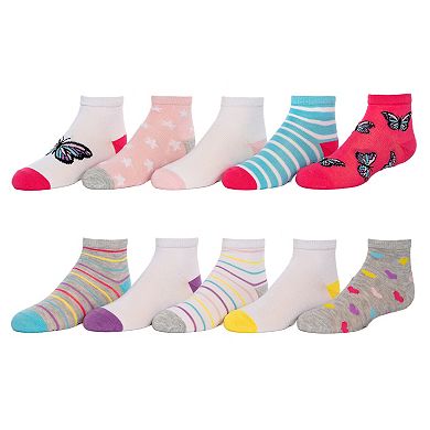 Girls SO® 10-Pack Ankle Socks