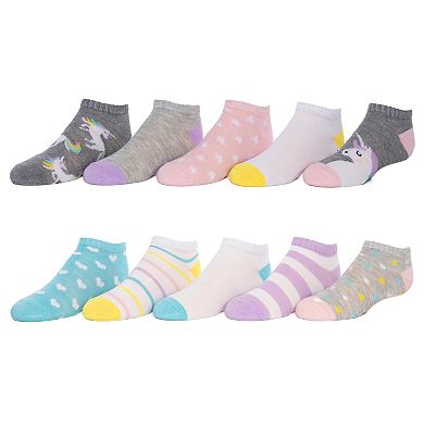 Girls SO® 10-Pack No Show Socks