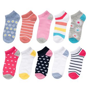 Girls SO® 10-Pack No Show Socks