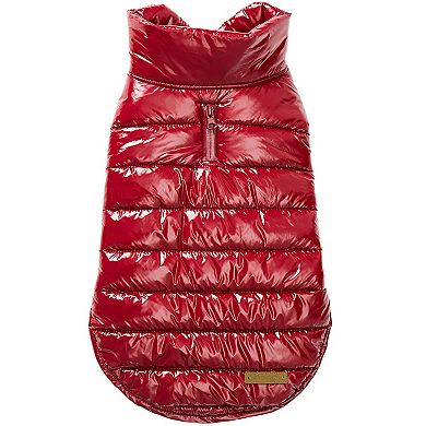 All-weather Quilted Windproof Dog Glossy Puffer Jacket