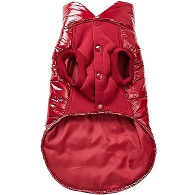 All-weather Quilted Windproof Dog Glossy Puffer Jacket