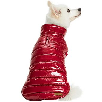 All-weather Quilted Windproof Dog Glossy Puffer Jacket