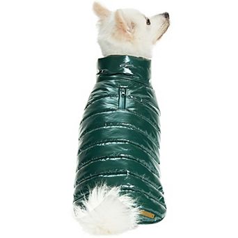 All-weather Quilted Windproof Dog Glossy Puffer Jacket