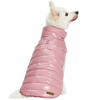 All-weather Quilted Windproof Dog Glossy Puffer Jacket