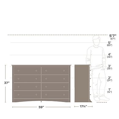 Prepac Monterey 8-Drawer Dresser