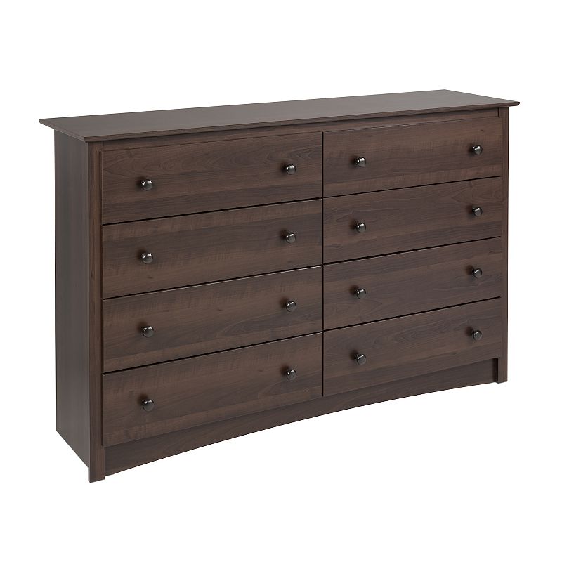 Prepac Monterey 8-Drawer Dresser, Brown