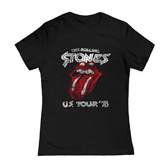 Juniors' Rolling Stones US Tour 78 Graphic Tee