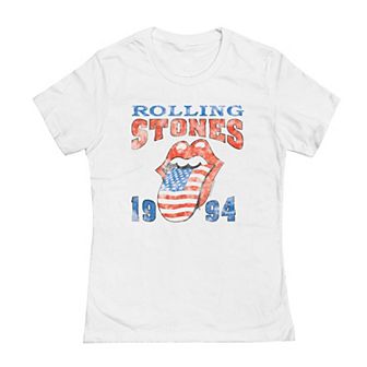 Juniors' Rolling Stones Bootleg Graphic Tee
